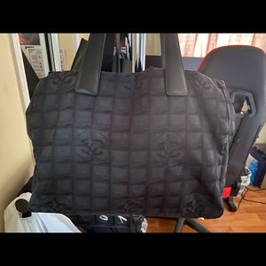 authentic Chanel travel line bag
